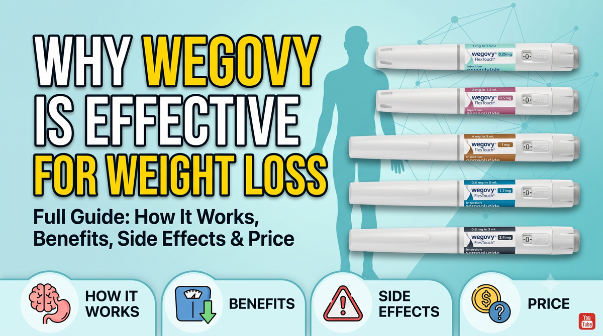 Why Wegovy Is Effective for Weight Loss: How It Works, Benefits, Side Effects & Price