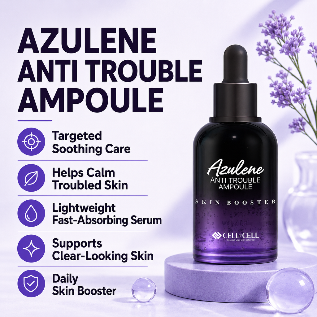 Cell By Cell AZULENE ANTI TROUBLE AMPOULE (50ml/200ml)