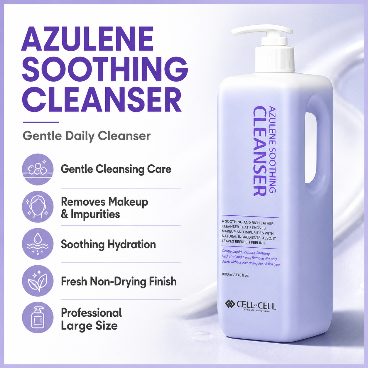 Cell By Cell AZULENE  SOOTHING CLEANSER (1000ml)