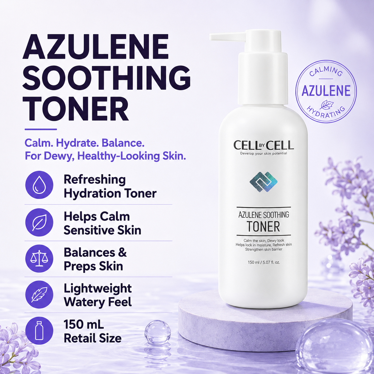 Cell By Cell AZULENE  SOOTHING TONER (150ml)