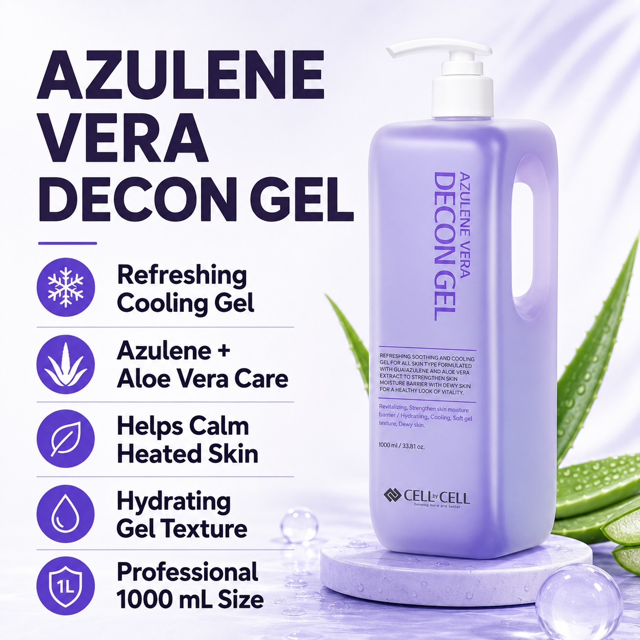Cell By Cell AZULENE VERA DECON GEL (1000ml)