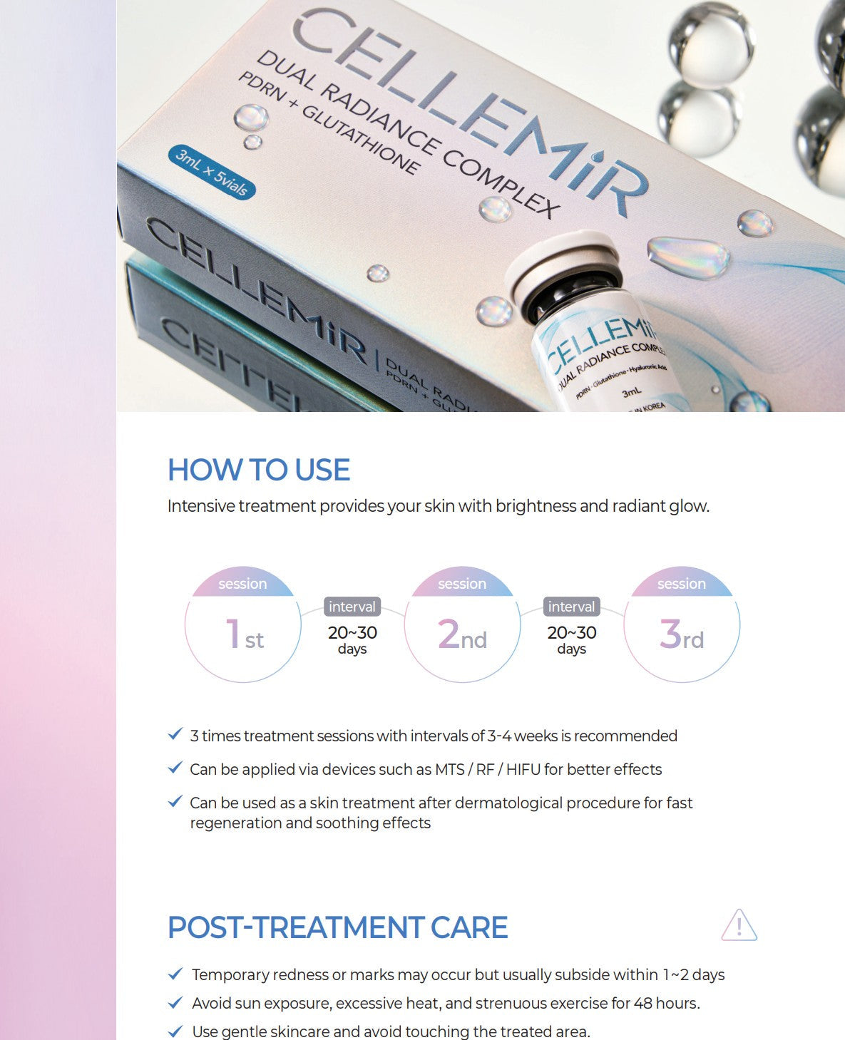 PDRN Glutathione skin booster CELLEMIR