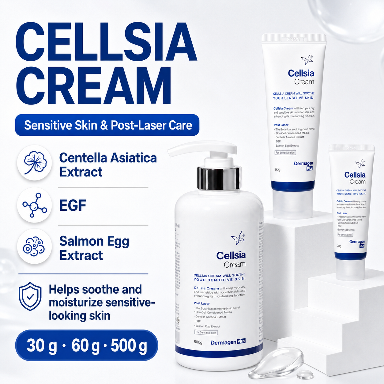 Dermagen Cellsia Cream (35g, 60g, 500g)
