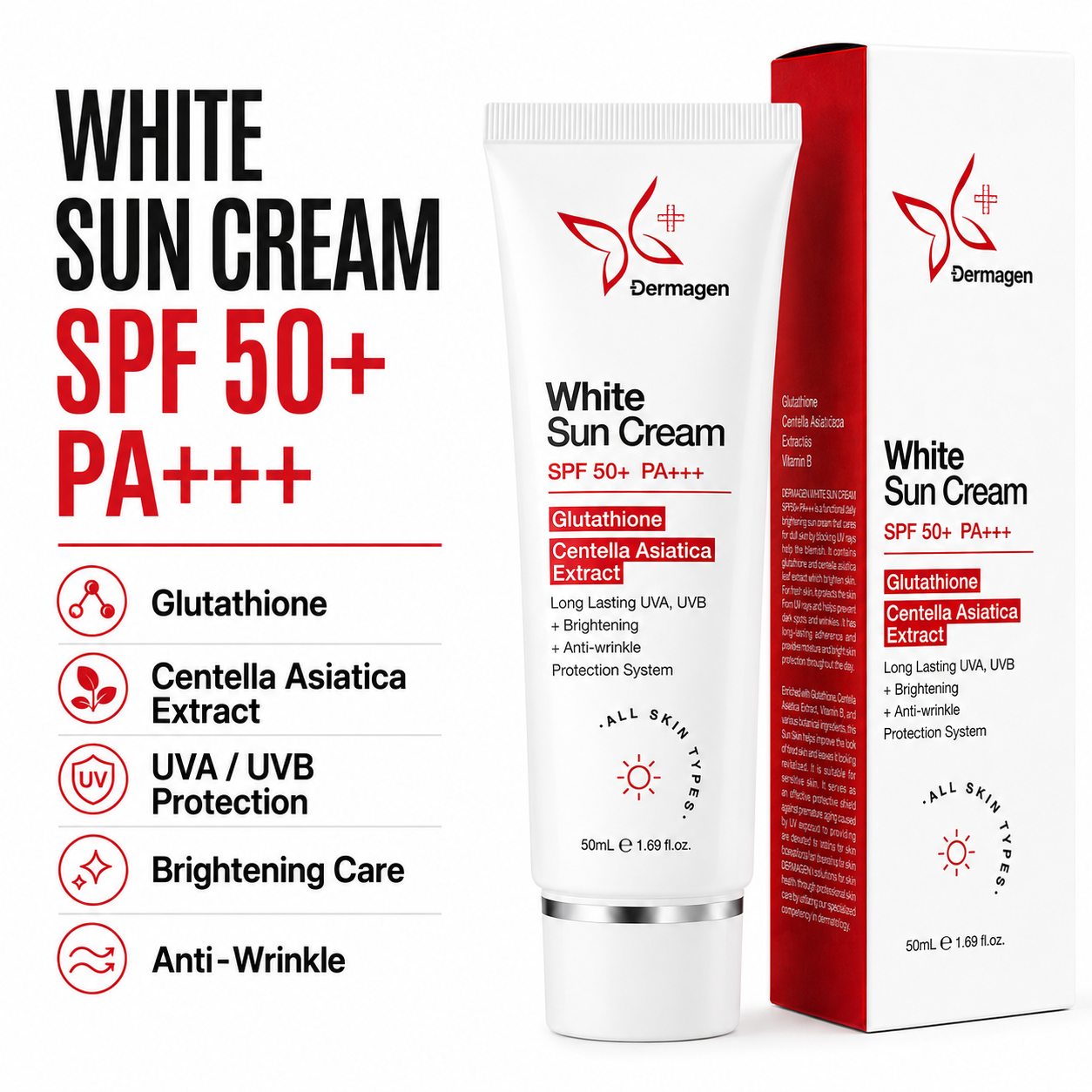 Dermagen White Sun Cream (50g)