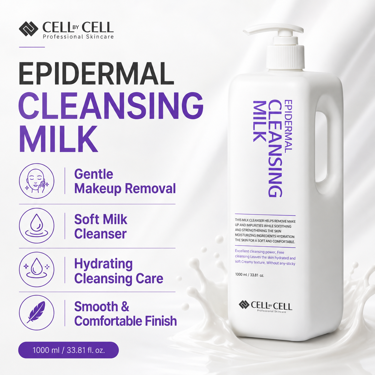 Cell By Cell EPI DERMAL CLEANSING MILK (1000ml)
