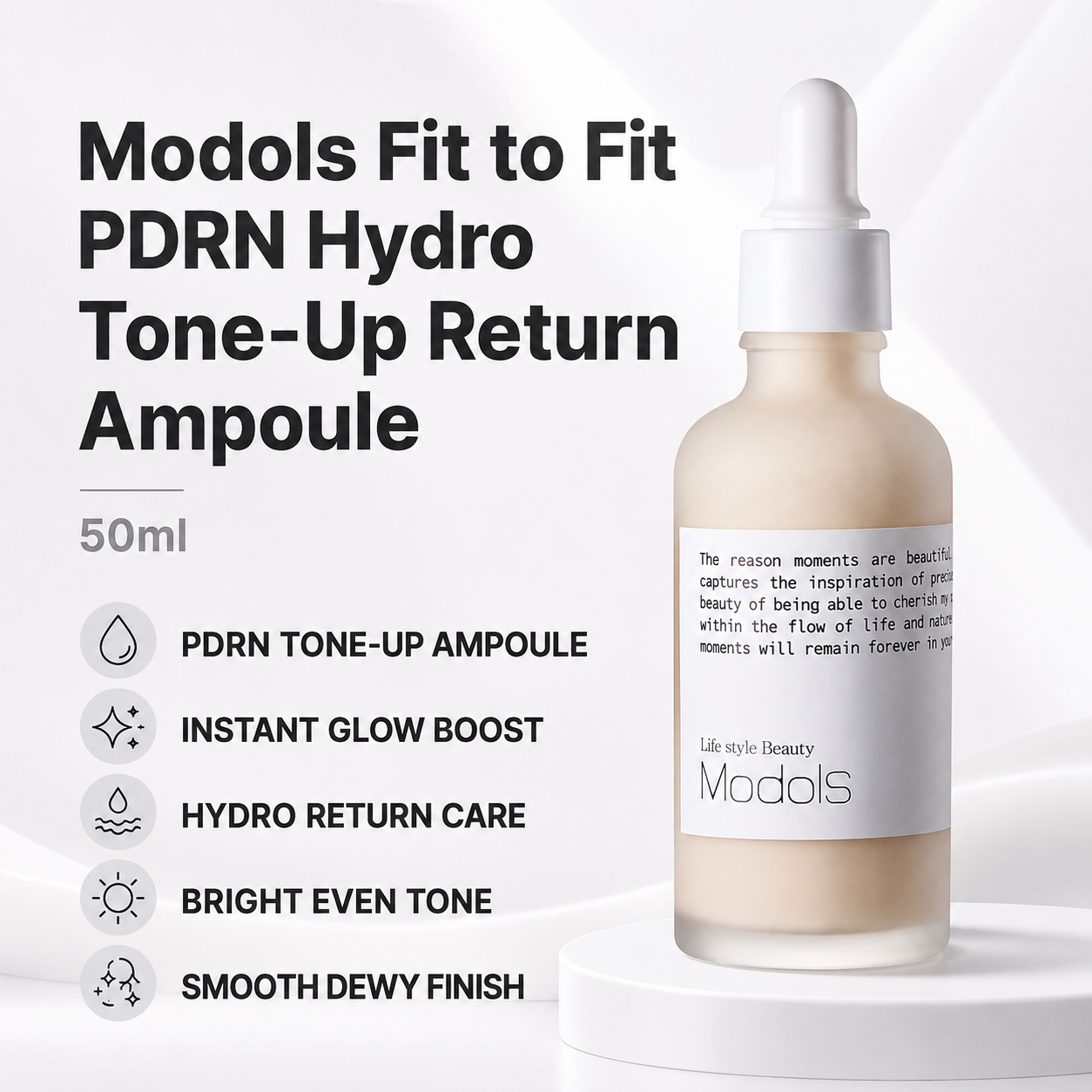 Modols Fit to Fit PDRN Hydro Tone-Up Return Ampoule (50ml)