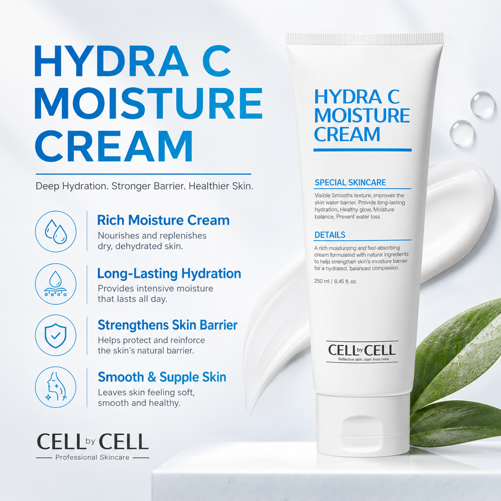 Cell By Cell HYDRA C MOISTURE CREAM (40ml/100ml/250ml)