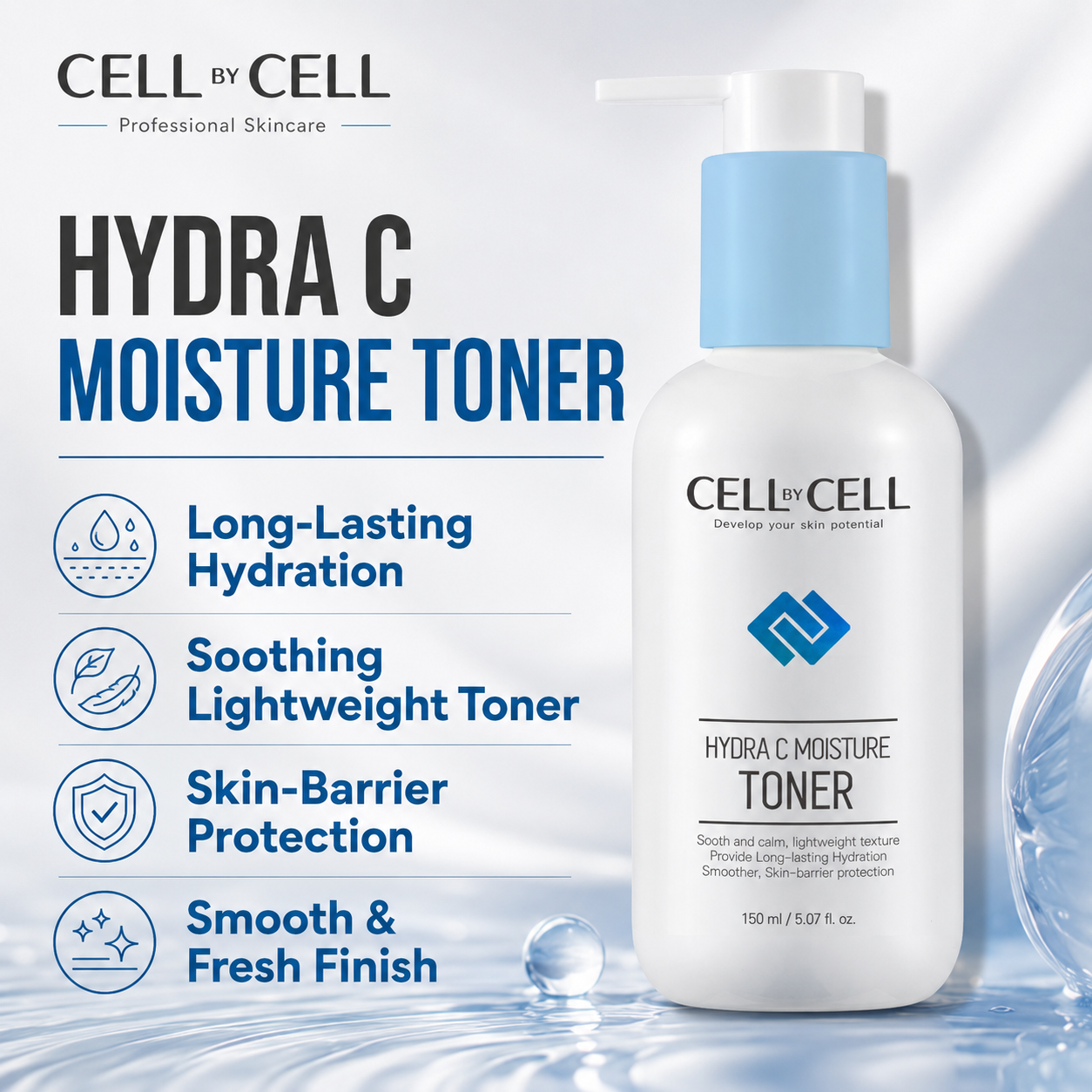 Cell By Cell HYDRA C MOISTURE TONER (150ml)