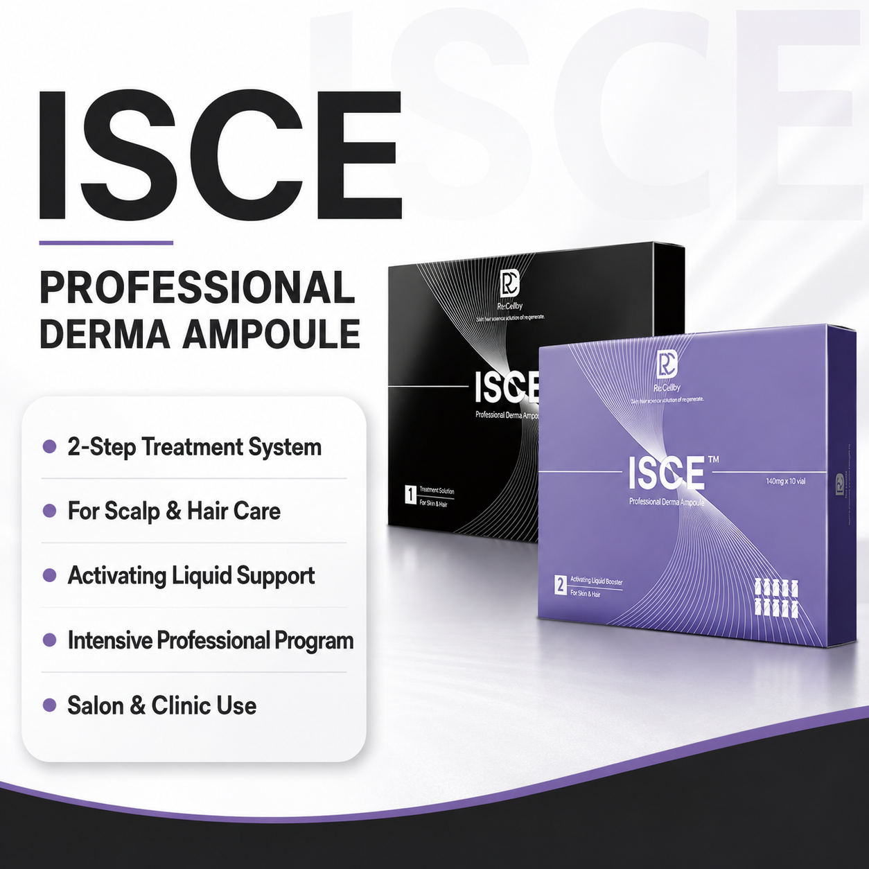 Re:Cellby ISCE 1 : Treatment Solution + SCE 2 : Activating Lyophilized Powder