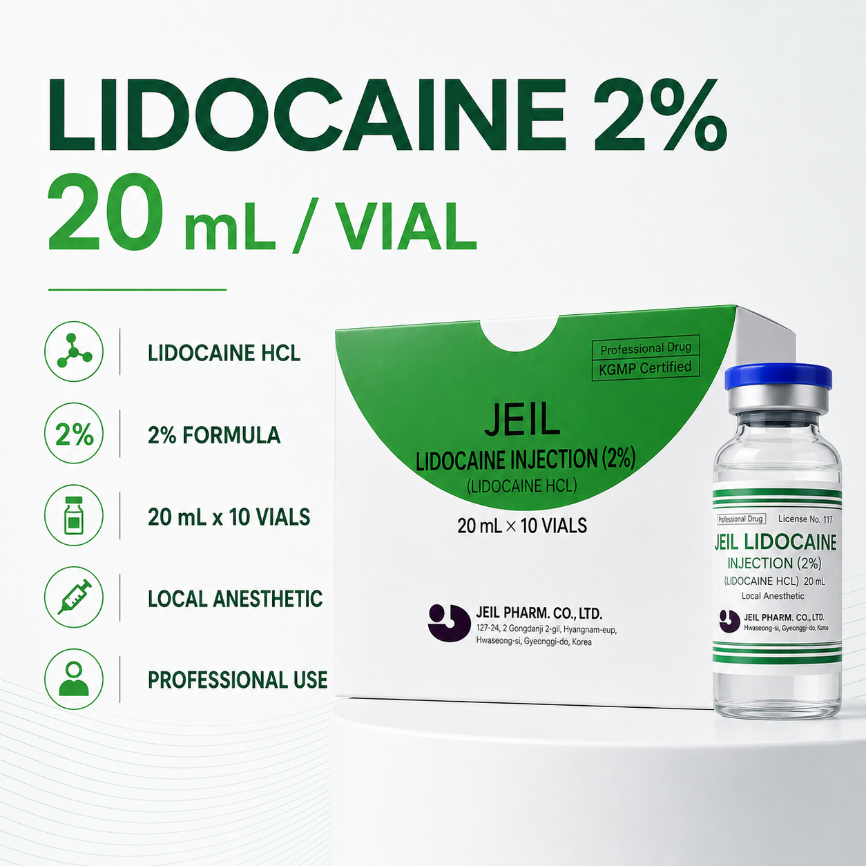 Jeil Lidocaine 2% Inj