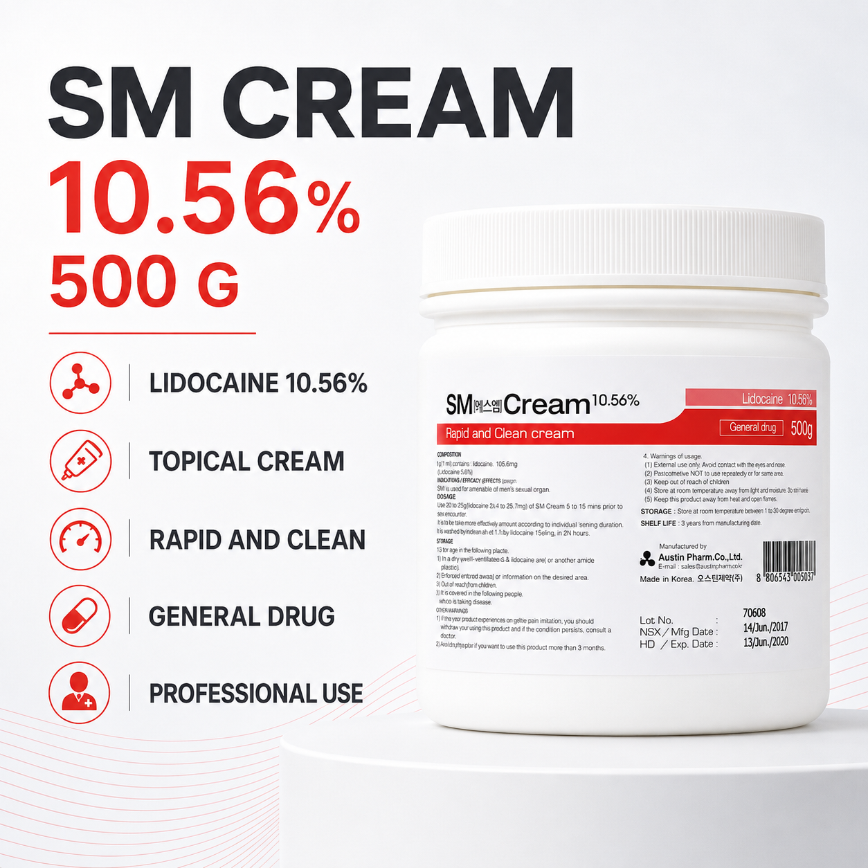 SM Cream (30g, 500g)