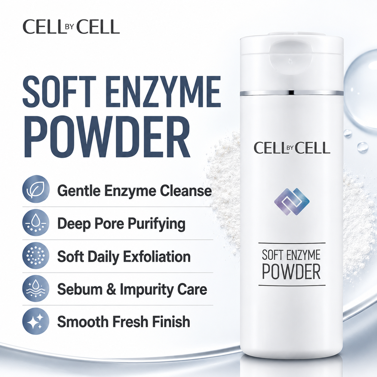 Cell By Cell SOFT ENZYME POWDER (60g)