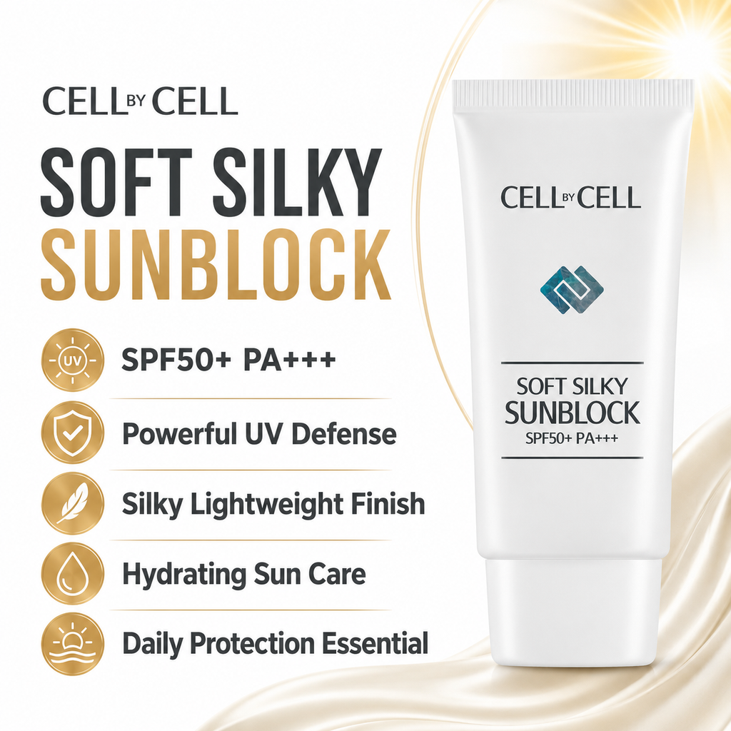 Cell By Cell SOFT SILKY SUN BLOCK SPF50+ PA+++ (50ml)