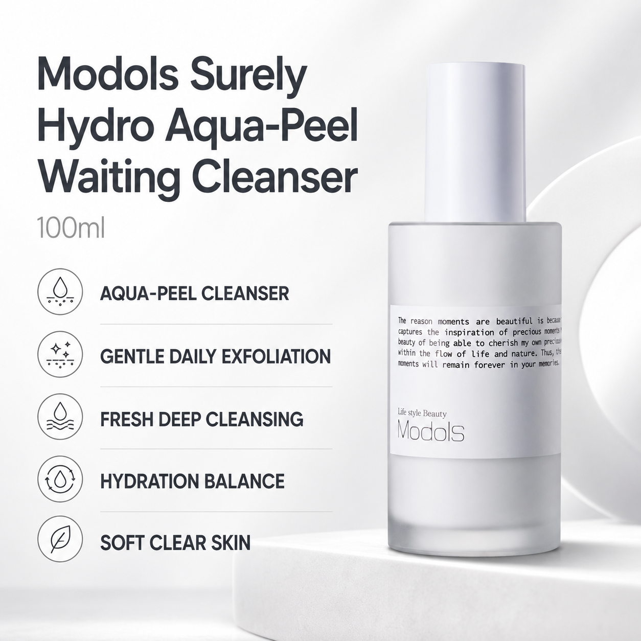 Modols Surely Hydro Aqua-Peel Waiting Cleanser (100ml)