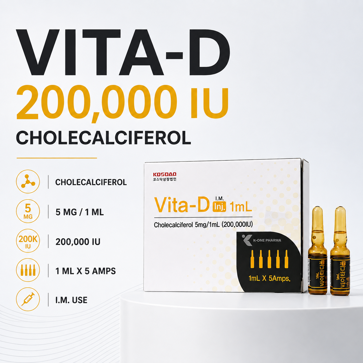 Vita D Inj (200,000 IU)